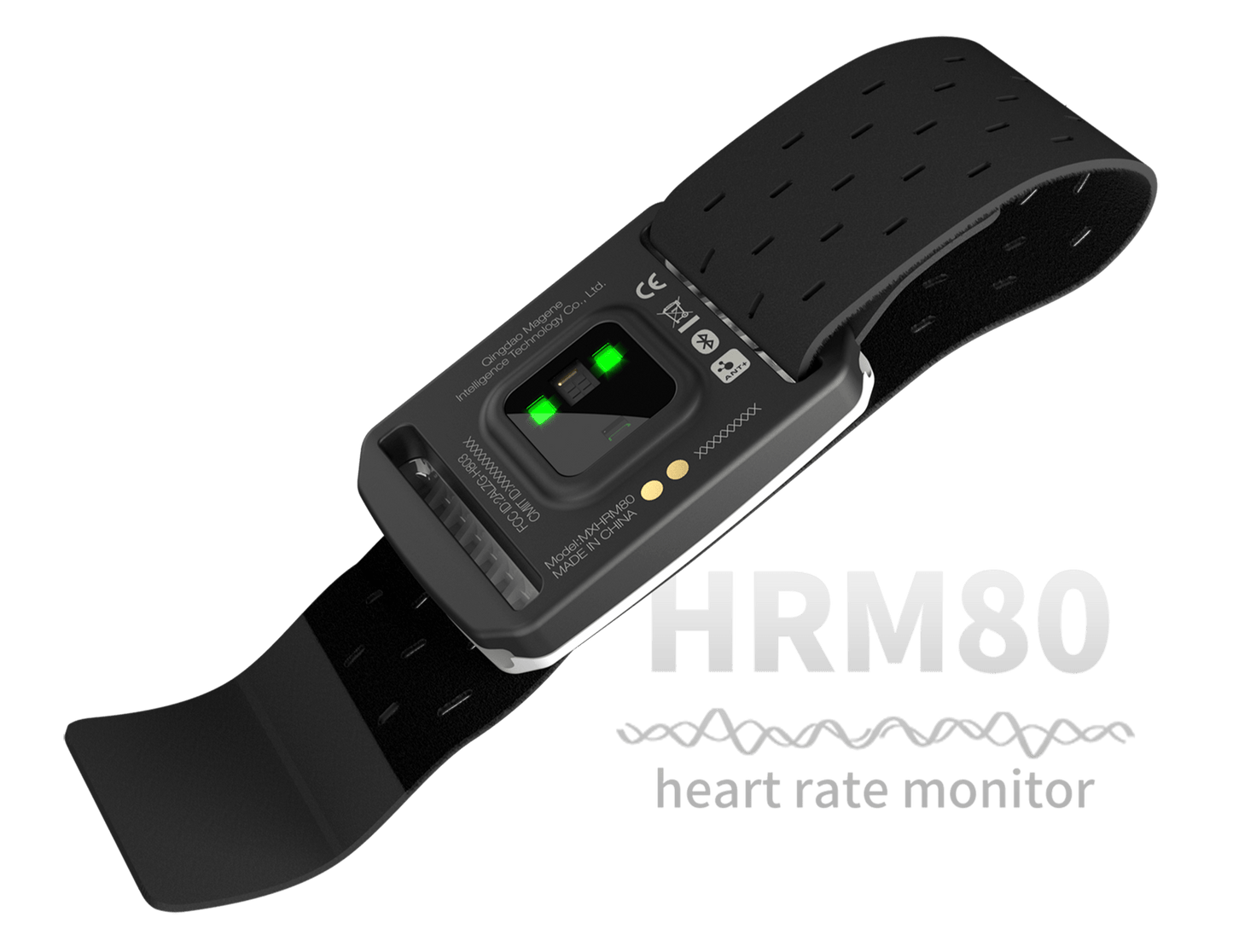 Magene HRM80 moniteur de fréquence cardiaque capteur de sangle de bras connexion Bluetooth intelligente ANT +