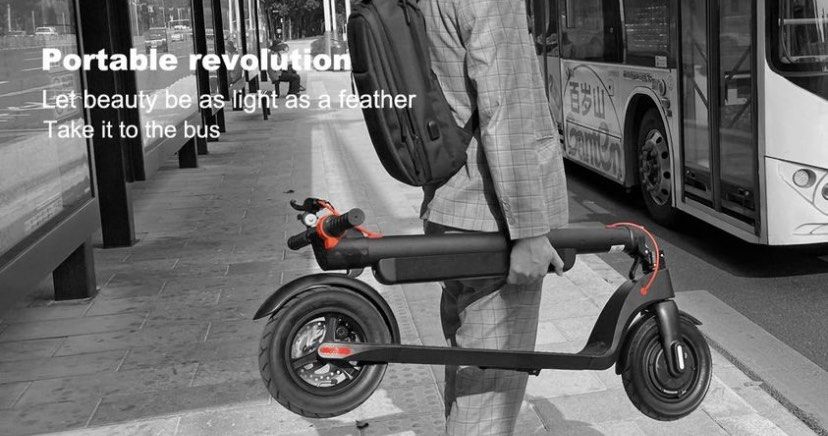 KIXIN HX X8 10" Electric Scooter Removable Battery 36V 10.4 Ah 350W UL-2272 Certified