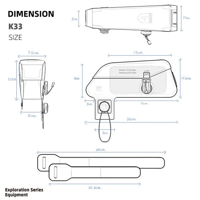 Rhinowalk 磁吸防水 單車管袋 快拆扣 落雨必備