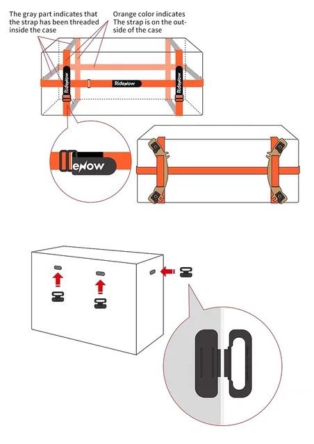 Ridenow boîte d'expédition de vélo stockage de vélo métro train à grande vitesse avion boîte d'expédition