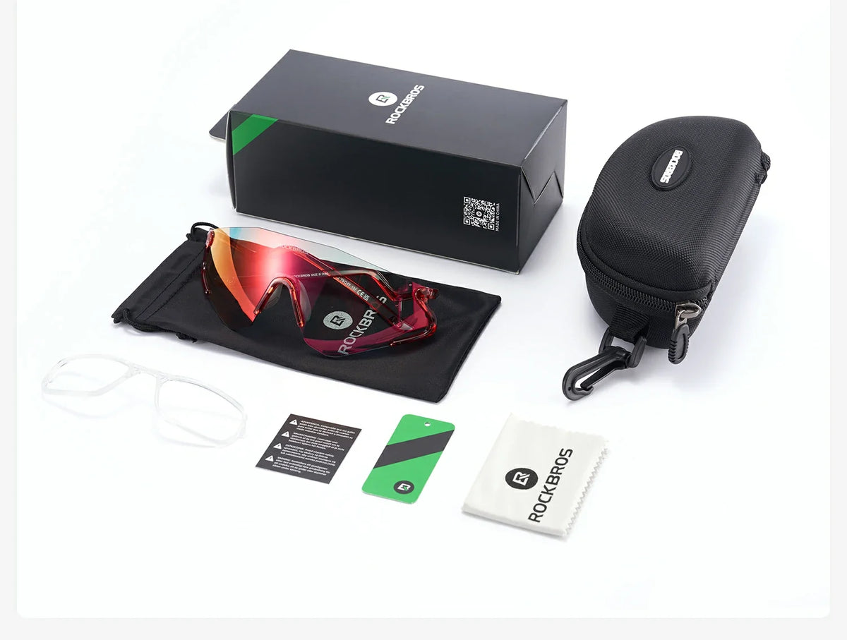 Rockbros Agile Snake Photochromic Sports Sunglasses Ultra-Light TR90 Cycling Eyewear