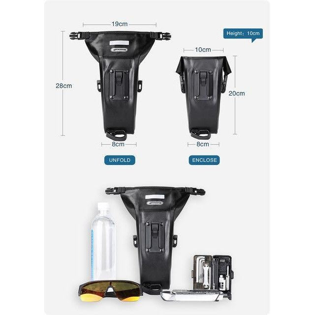 Boucle à dégagement rapide pour sacoche de selle de vélo Rhinowalk 1.2L