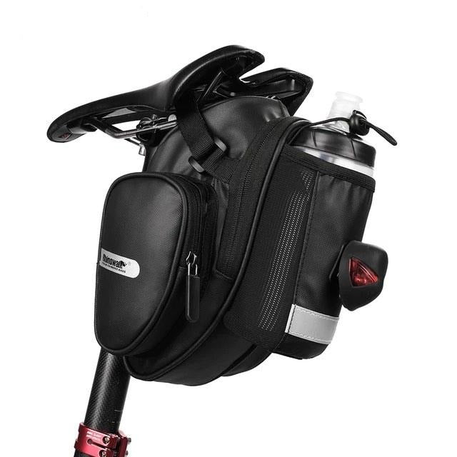 Rhinowalk multi-purpose 2.5L bicycle tail bag with large capacity waterproof and rainproof can hold water bottle