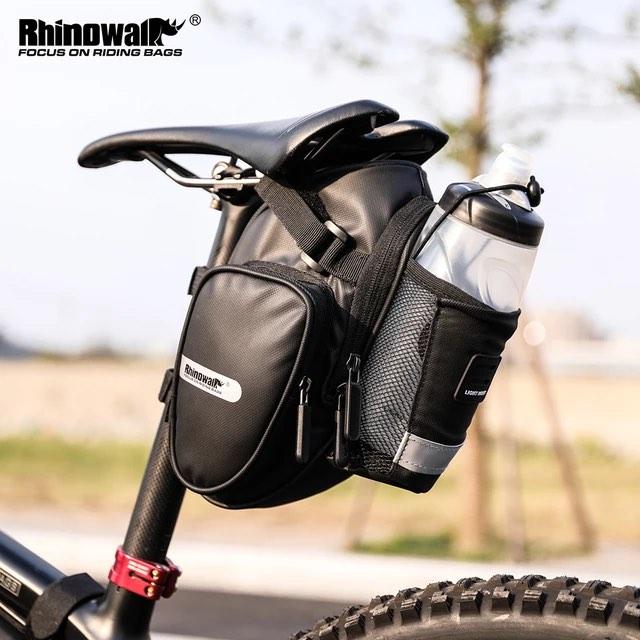 Rhinowalk multi-purpose 2.5L bicycle tail bag with large capacity waterproof and rainproof can hold water bottle