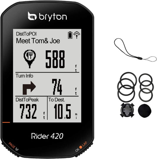 Bryton Rider 420 Wireless Cycling Computer GPS Bike Computer International Ver.