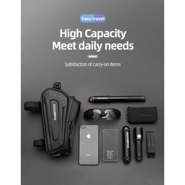 Sac de vélo étanche Rockbros 6,8" avec étui de téléphone entièrement étanche