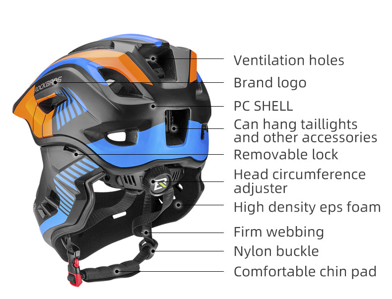 Casque de vélo amovible pour enfants Rockbros vélo d'équilibre BMX scooter