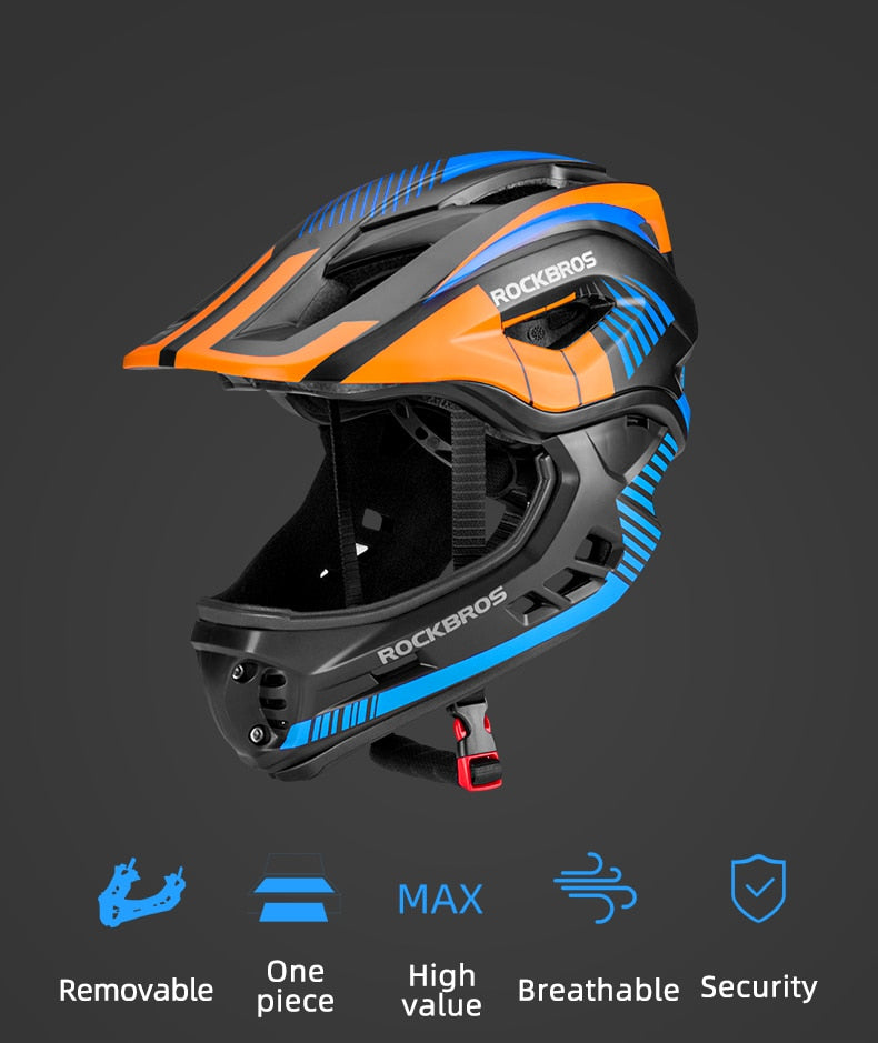 Casque de vélo amovible pour enfants Rockbros vélo d'équilibre BMX scooter