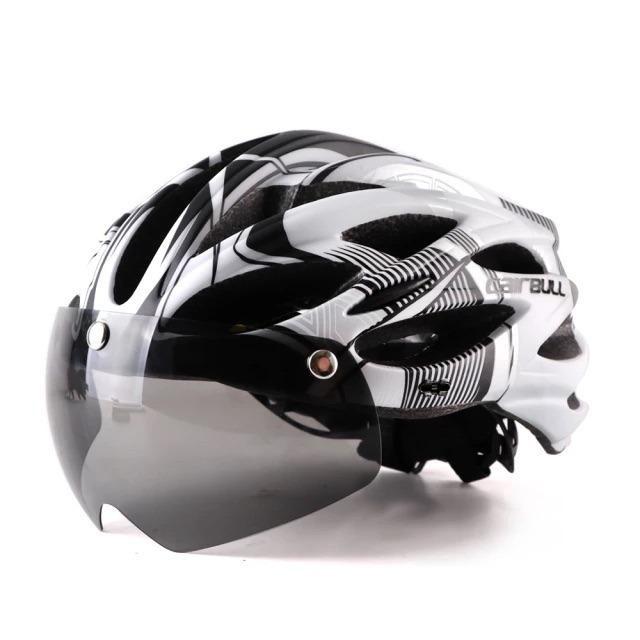 Cairbull ALLROAD casque de VTT route lunettes magnétiques lumière LED noir et blanc
