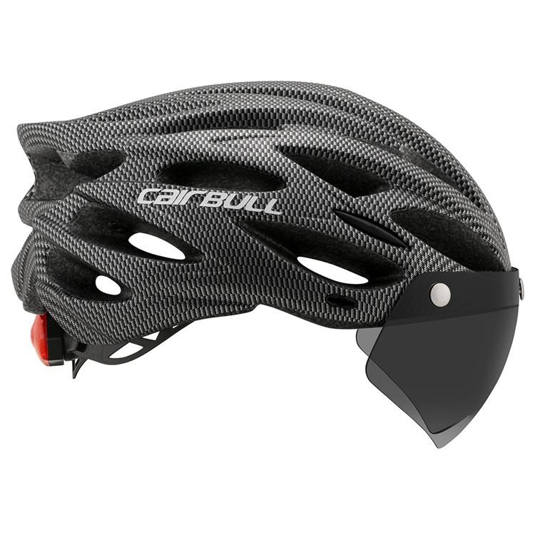 Cairbull ALLROAD casque de VTT route lunettes magnétiques lumière LED gris anthracite
