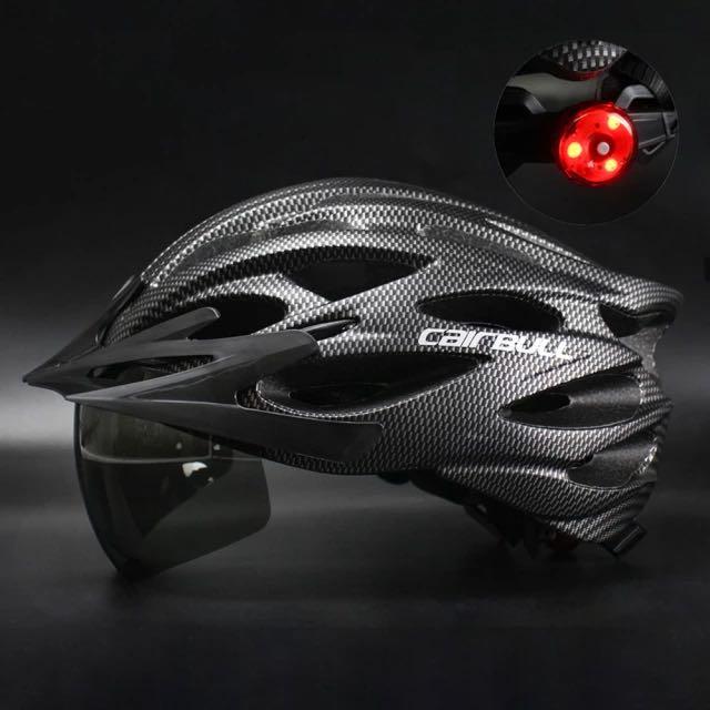 Cairbull ALLROAD casque de VTT route lunettes magnétiques lumière LED gris anthracite