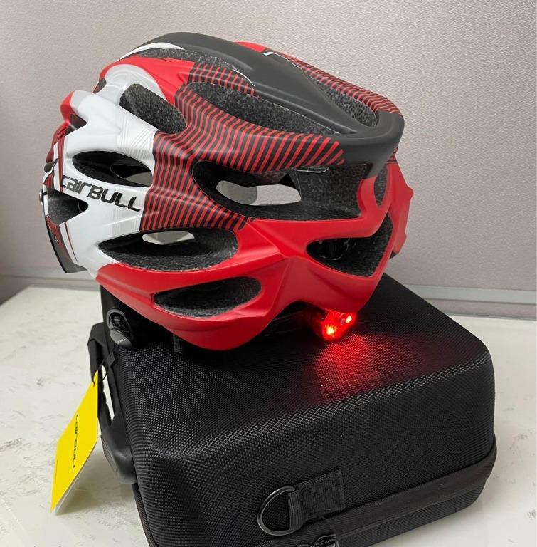 Cairbull ALLROAD casque de VTT route lunettes magnétiques lumière LED rouge et blanc