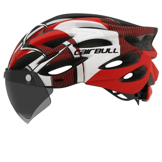 Cairbull ALLROAD casque de VTT route lunettes magnétiques lumière LED rouge et blanc