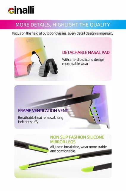 Cinalli C-089 Polarised  Cycling Outdoor Sport Sunglasses