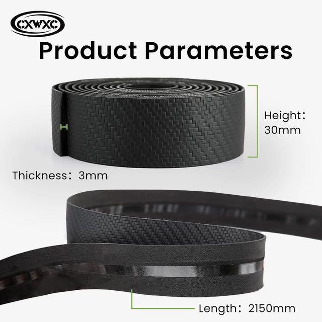 CXWXC guidon de vélo à motif en fibre de carbone 3D avec guidon respirant anti-dérapant CW-091