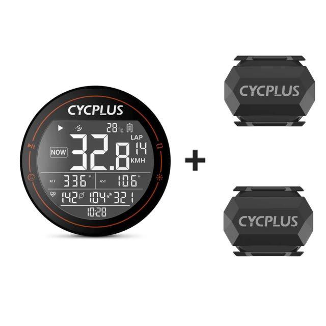 Cycplus M2 ordinateur de vélo capteur de cadence/vitesse ensemble de sangles de bras de fréquence cardiaque