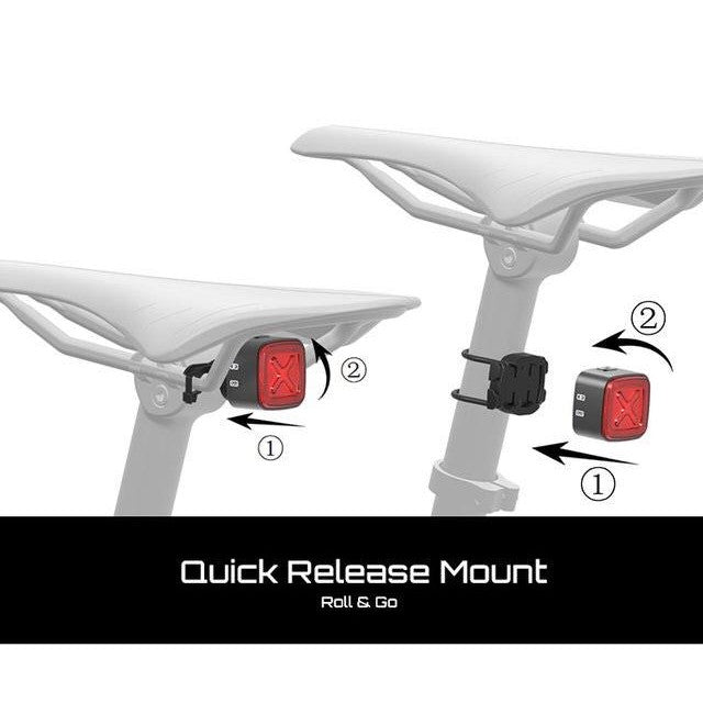 Enfitnix Cubelite III feu arrière de vélo intelligent frein à induction chargement USB
