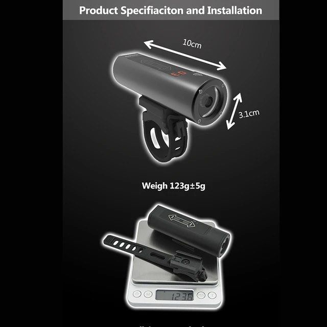 Enfitnix Navi600 phare de vélo tactile 600 lumen éclairage de vélo étanche chargement USB