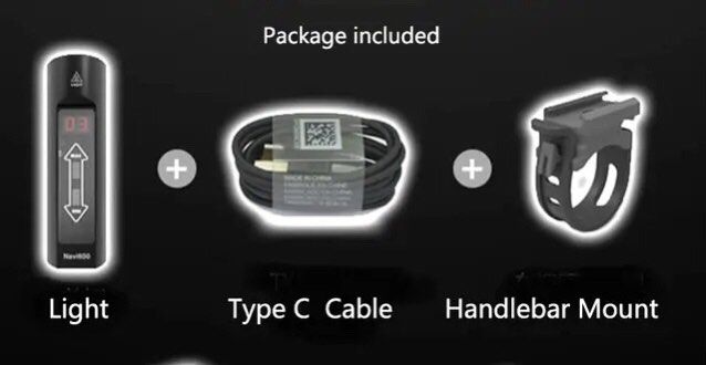 Enfitnix Navi600 phare de vélo tactile 600 lumen éclairage de vélo étanche chargement USB