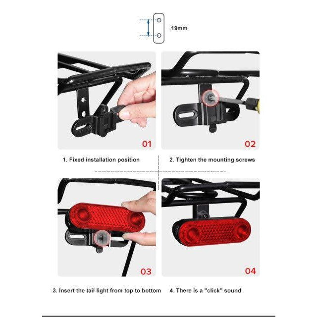 Gaciron W12B feu arrière de vélo réfléchissant frein intelligent étanche chargement USB