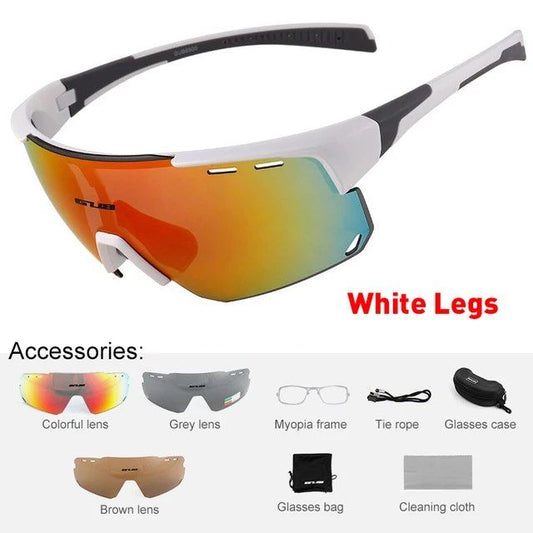 GUB Polarised Lens Outdoor Sunglasses w/ 3 Lens Interchangeable