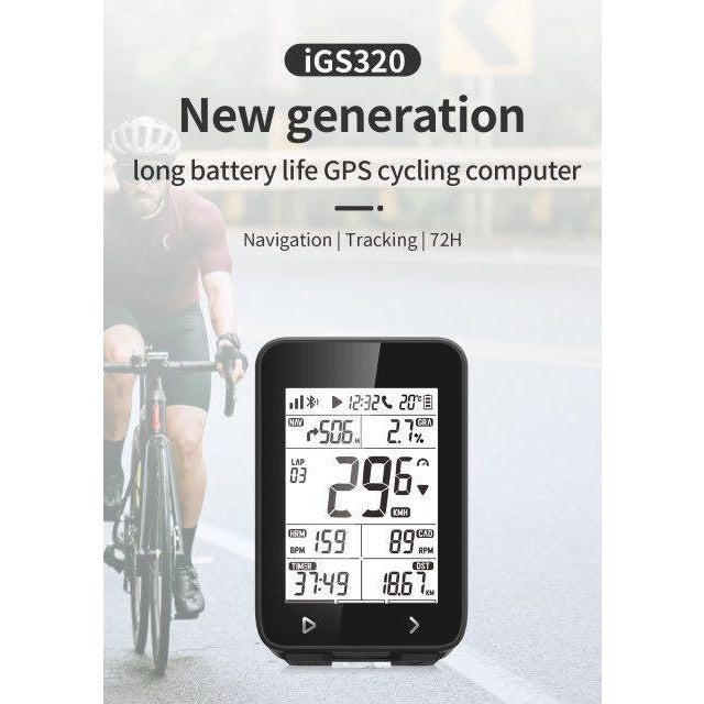 IGPSPORT iGS320 nouvelle génération ordinateur de vélo sans fil ordinateur/compteur Bluetooth connexion ANT +