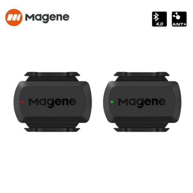 Ensemble ordinateur de vélo/cadencemètre/capteur de vitesse Magene C406 livré avec support d'extension