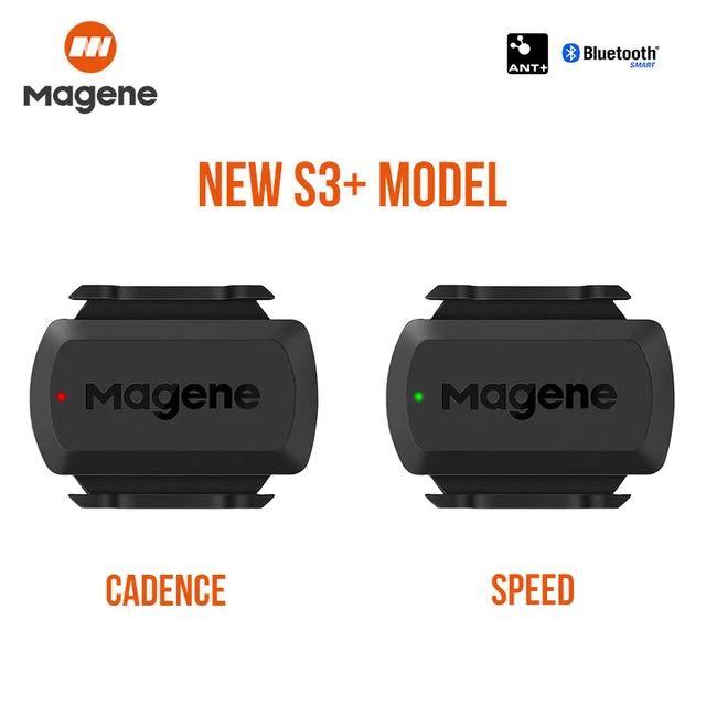 Capteur de vitesse/cadence bimode Magene S3+ capteur géomagnétique Bluetooth ANT+ pour vélo