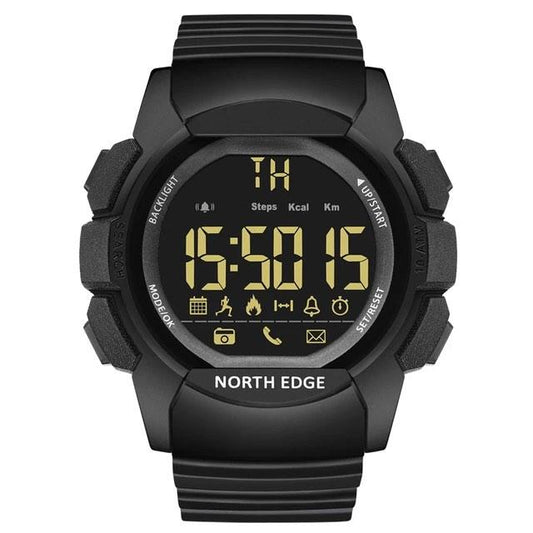 Montre de sport de plein air multifonctionnelle North Edge AK, connectivité Bluetooth étanche