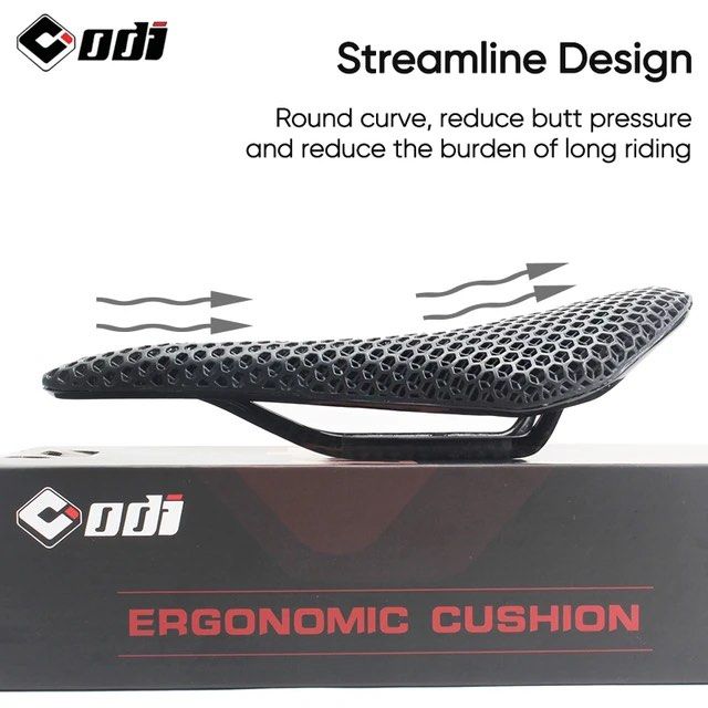 ODI 3D Printed Carbon Fiber Bike Seat Lightweight and Comfortable