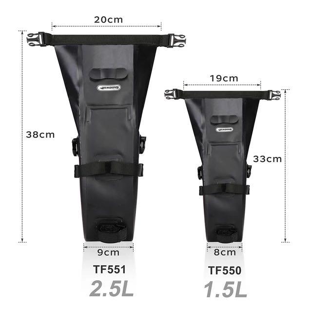 Rhinowalk Bike Tail Bag Large Capacity Waterproof Velcro Installation Rear Bike Bag