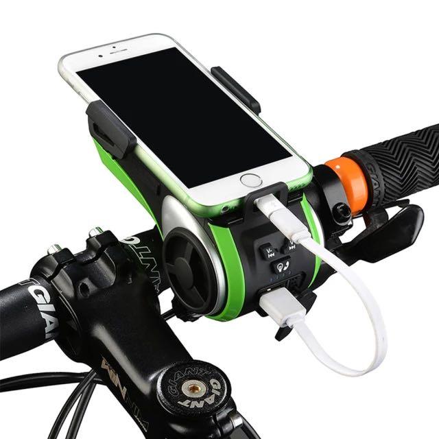 Rockbros – éclairage de vélo 5 en 1, haut-parleur, son, support de téléphone portable, batterie externe, Bluetooth multifonction, accessoire de vélo intelligent 