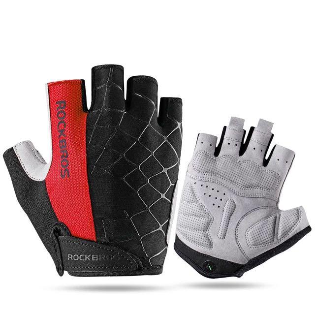 Les gants demi-doigts Rockbros sont respirants et antidérapants