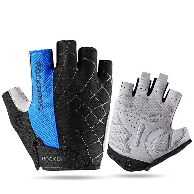 Les gants demi-doigts Rockbros sont respirants et antidérapants