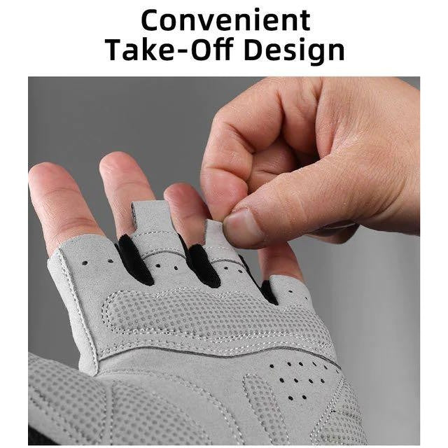 Les gants demi-doigts Rockbros sont respirants et antidérapants