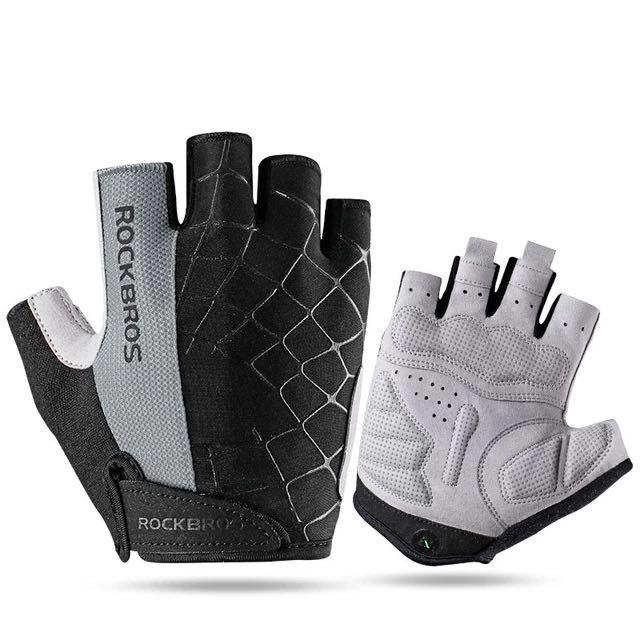 Les gants demi-doigts Rockbros sont respirants et antidérapants