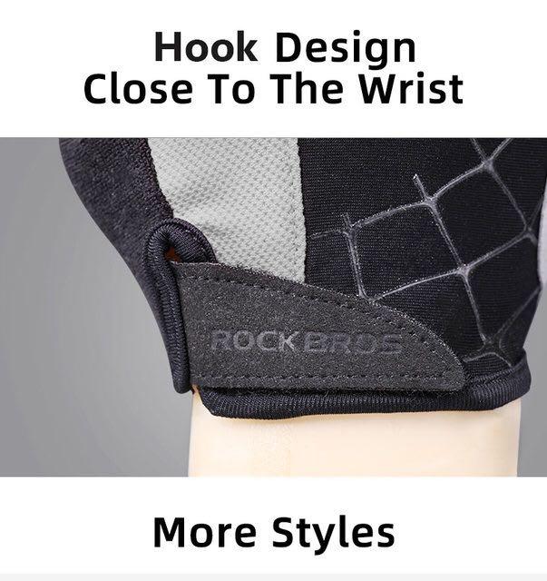 Les gants demi-doigts Rockbros sont respirants et antidérapants