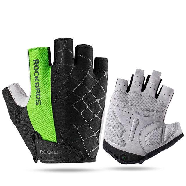 Les gants demi-doigts Rockbros sont respirants et antidérapants