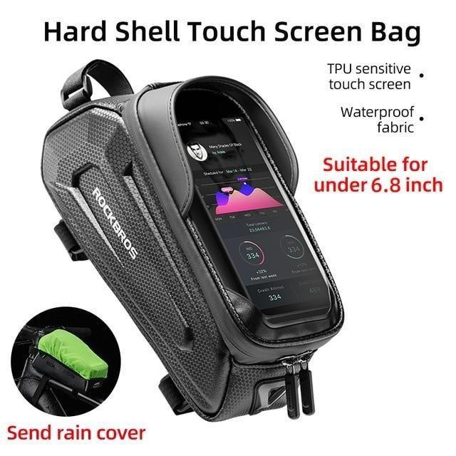Sac de vélo étanche Rockbros 6,8" avec étui de téléphone entièrement étanche