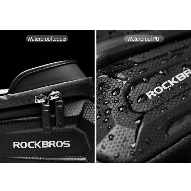 Sac de vélo étanche Rockbros 6,8" avec étui de téléphone entièrement étanche