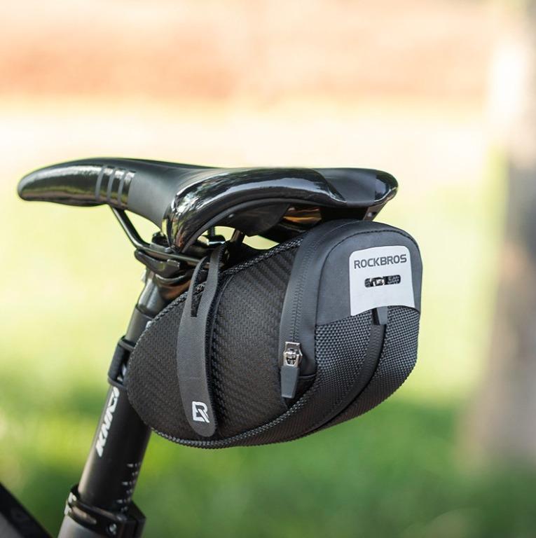 Sac de queue de vélo Rockbros taille moyenne, léger et pratique, fermeture Velcro