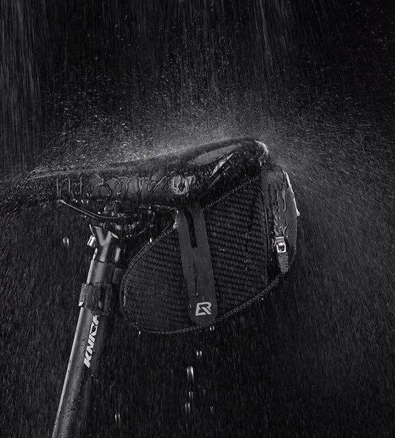 Sac de queue de vélo Rockbros taille moyenne, léger et pratique, fermeture Velcro
