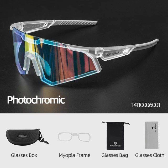 Lunettes de soleil Rockbros, lunettes de protection solaire, lunettes photochromiques, sports de plein air