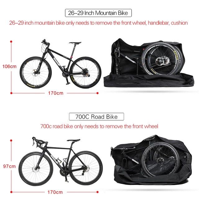 Rhinowalk mountain bike road bike storage bag large size large capacity 26” 27.5” 29”