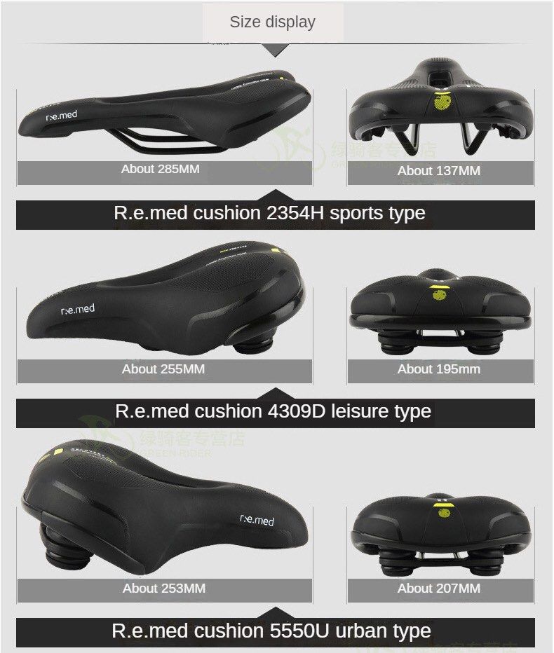 Selle Royal REMED Selle de Vélo Coussin R.e.med Vélo de Route VTT VTT Loisir