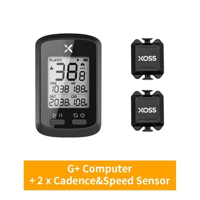Xoss G+ Walker Capteur d'ordinateur de vélo sans fil Brassard de fréquence cardiaque Ensemble 3 en 1