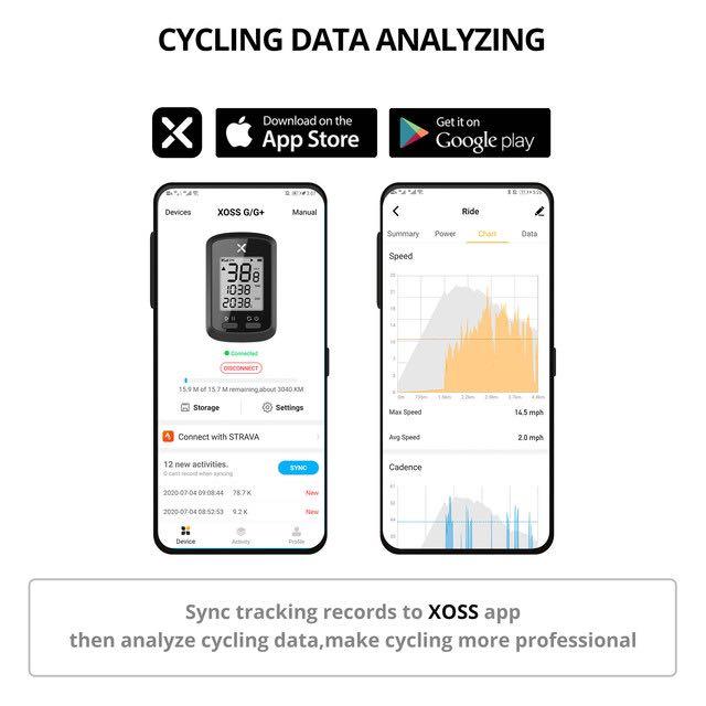 Ensemble d'éclairage de vélo Xoss G+ Computer Walker XL-400